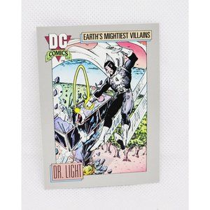DC Comics TM Earths Mightiest Villains Dr. Light 1992 Series Collectors Card